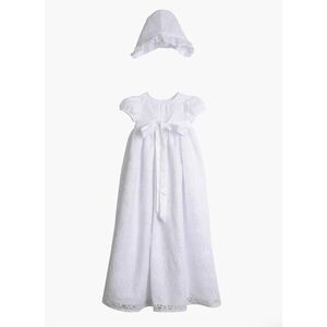 Pippa + Julie NWT White Christening Gown & Cap Infant White 24 Month